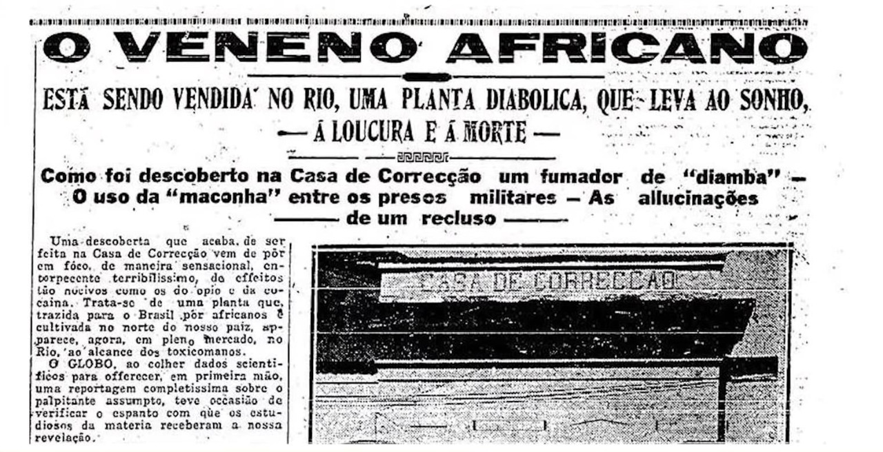 Página do jornal O Globo , agosto de 1930